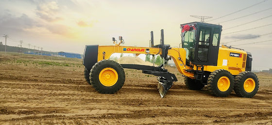 Heavy Equipment Motor Grader 180HP 132KW Flexible Blade With Cummins Diesel Engine