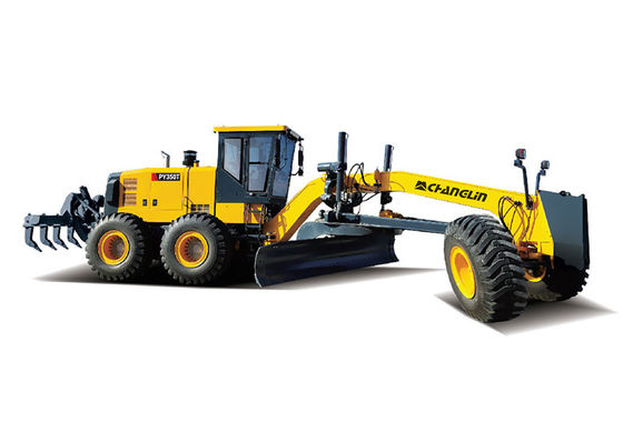 PY350T Motor Grader Equipment Smooth Operation With Cummins Engine
